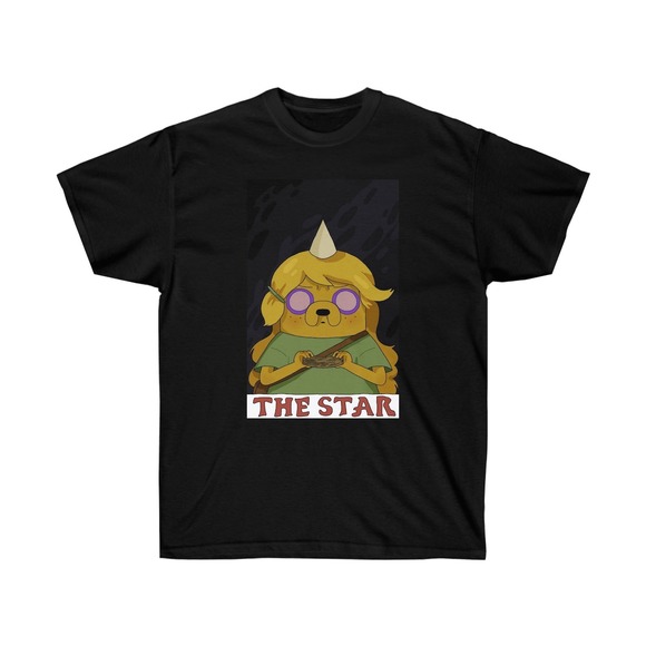Gildan Other - The Star - Adventure Time Jake Tarot Card Unisex Tshirt, TV Series Unisex Shirt